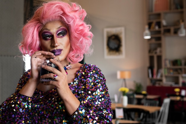 Foto gratuita stile di vita delle drag queen