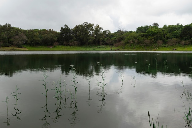 無料写真 湖とメキシコの風景の中のライフ スタイル