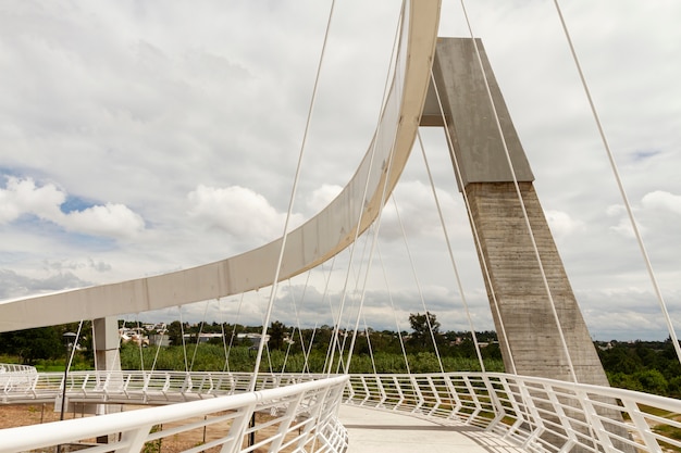 Stile di vita nel paesaggio del messico con il ponte