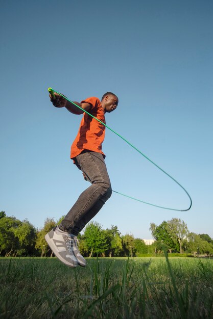 Free photo lifestyle of people jumping around