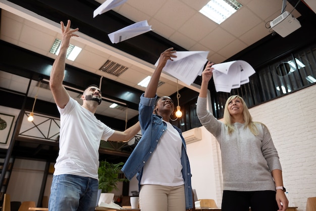 Stile di vita delle persone in ufficio