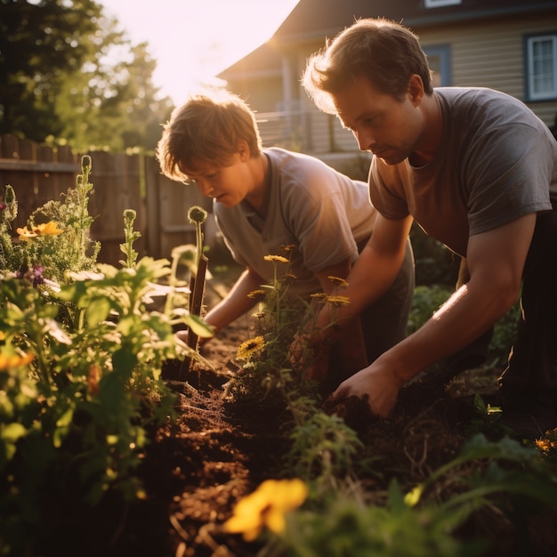 Lifestyle scene from community showing care and support from people