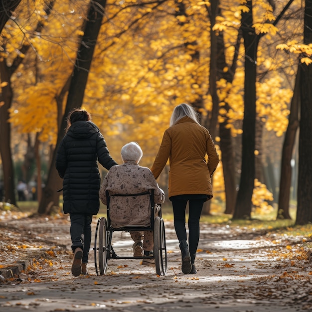 Free photo lifestyle scene showing care and support from people in the community