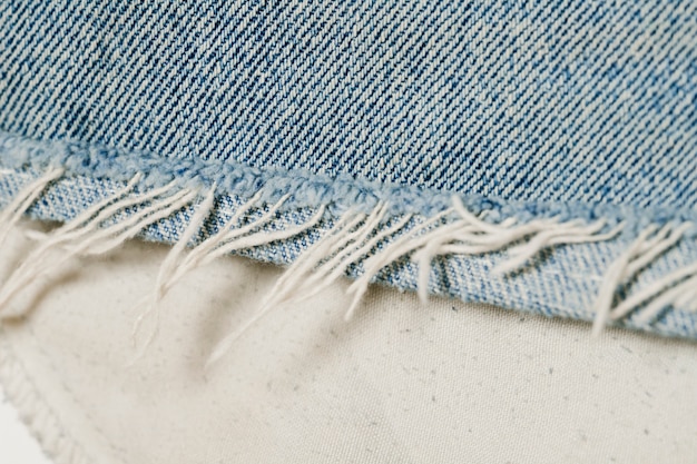 Free photo light blue jeans close-up