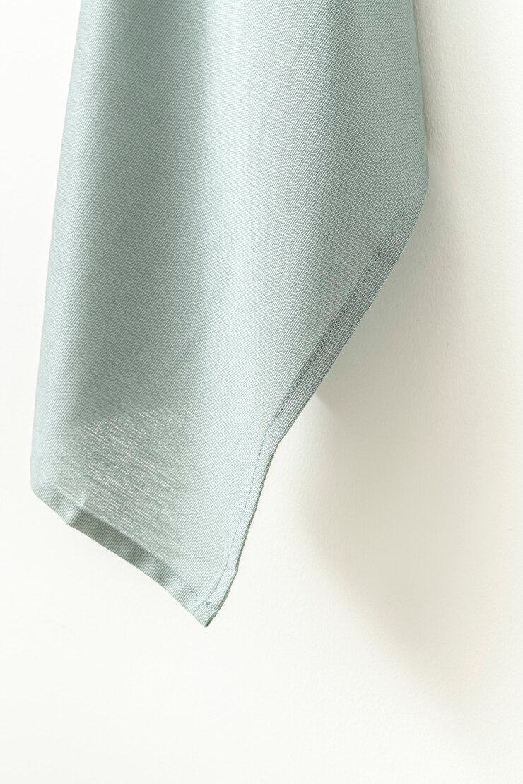 Free Photo light blue kitchen towel