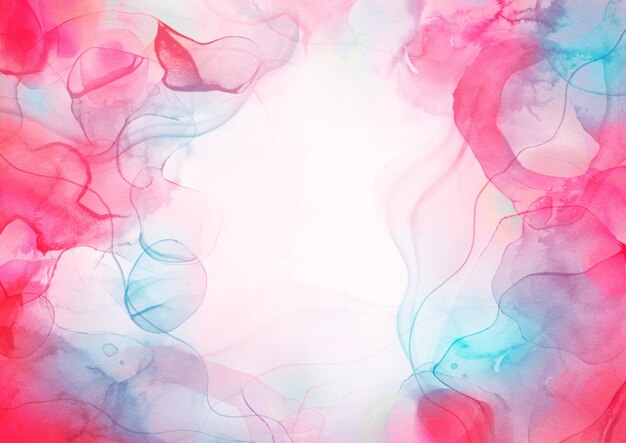 Light blue and pink liquid ink texture background