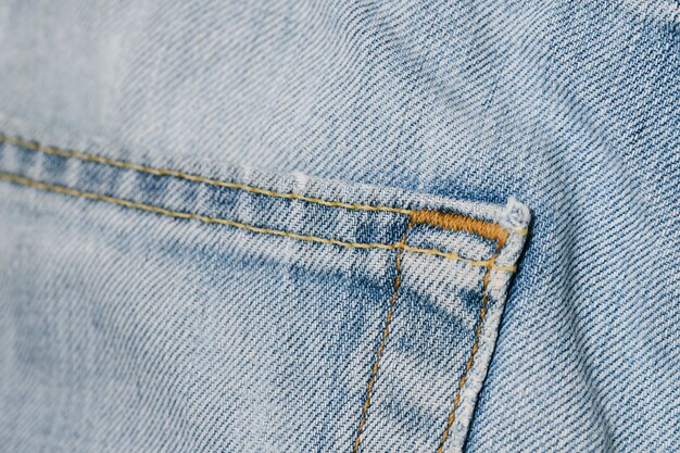 Light blue vintage jeans pocket