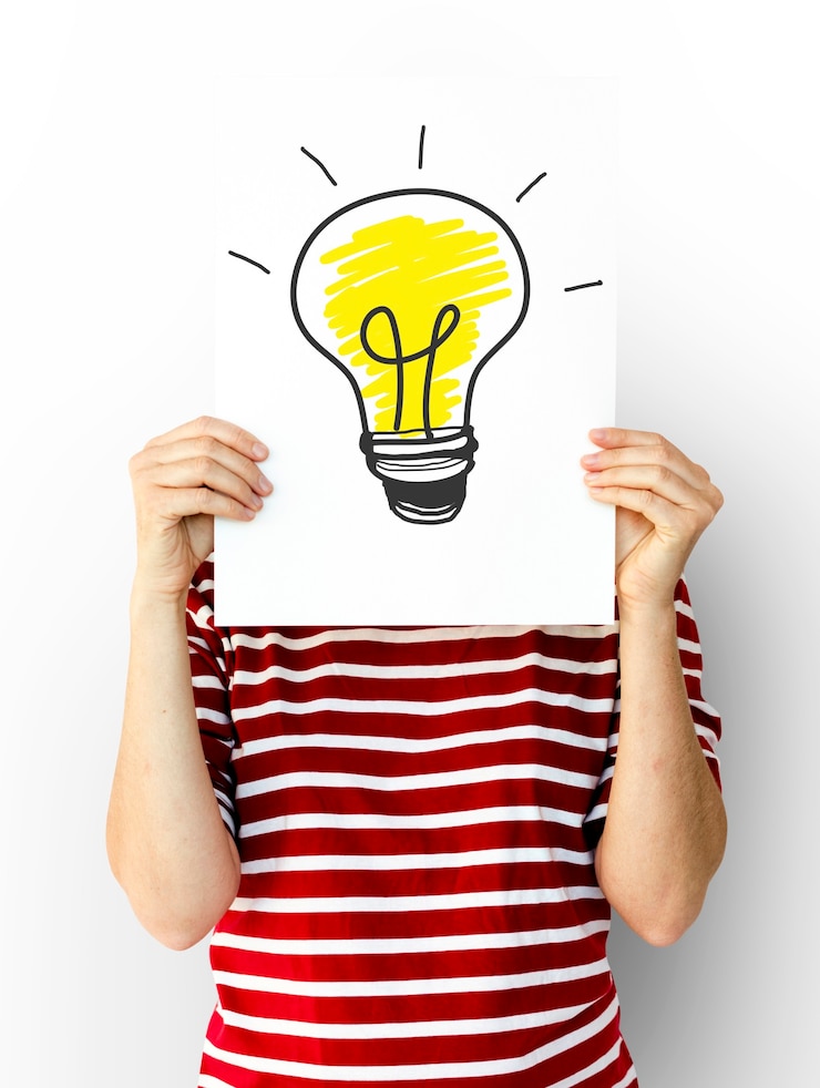 Free Photo light bulb icon idea thoughts vision design