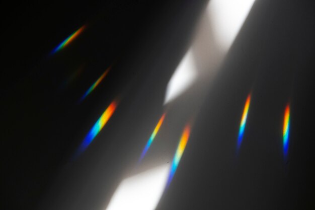 light leak effect on a black background