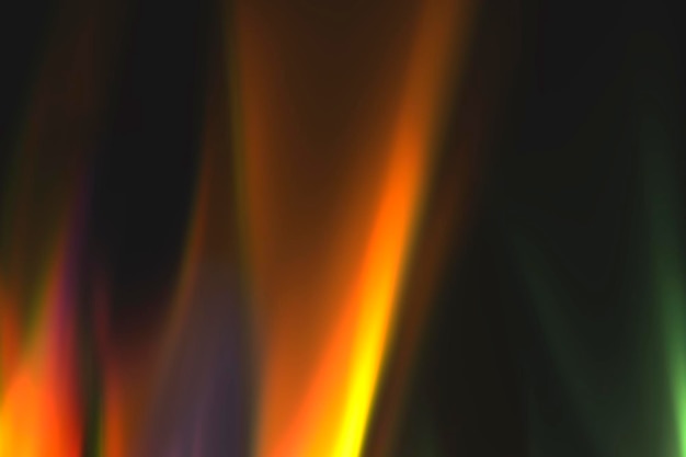 Light leaks background, colorful film burn on black background