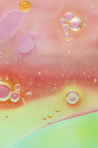 Light multi colored background with bubbles