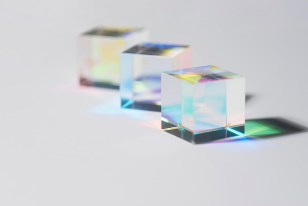 Free photo light prisms colorful effect