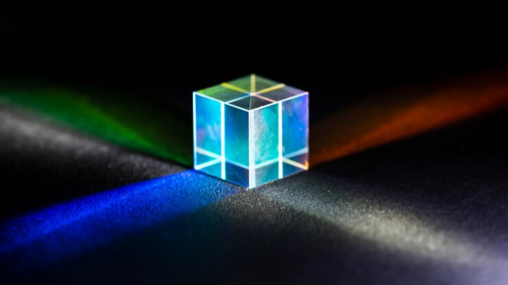 Free Photo light rays in prism