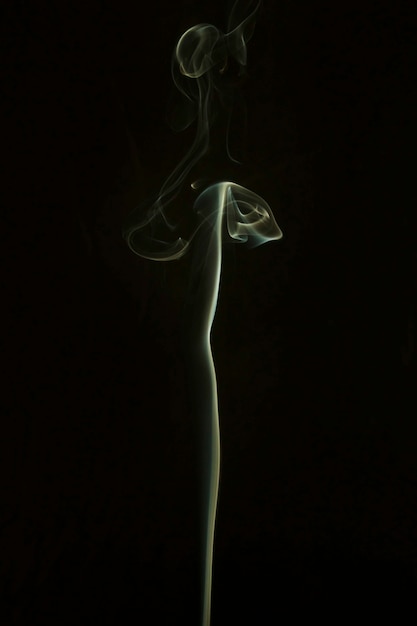 Light smoke on black background