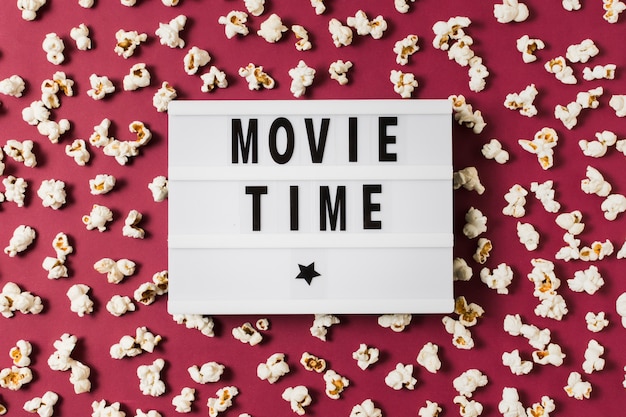 Free photo lightbox with movie time text