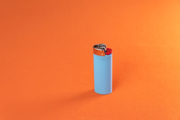 Lighter on the orange background - Macro detail