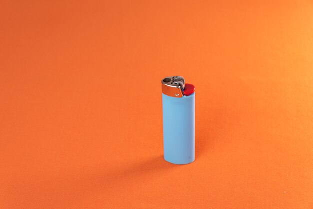 Lighter on the orange background - Macro detail