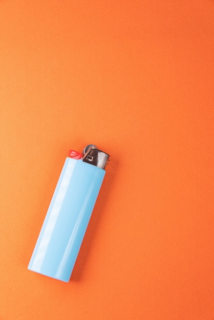 Lighter on the orange background - Macro detail