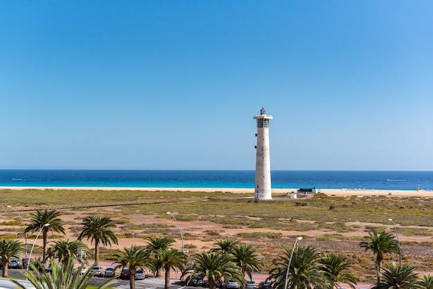 スペインで捕獲されたフェルテベントゥラ島の灯台