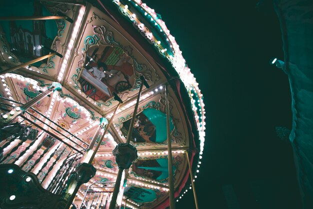 The lights of the carousel