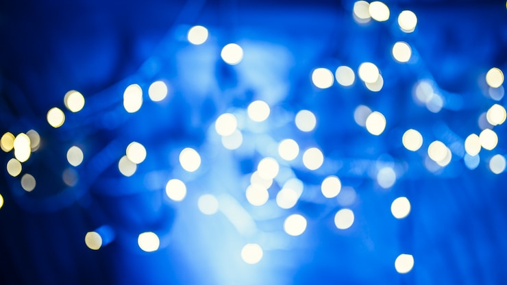 Free Photo lights of garland