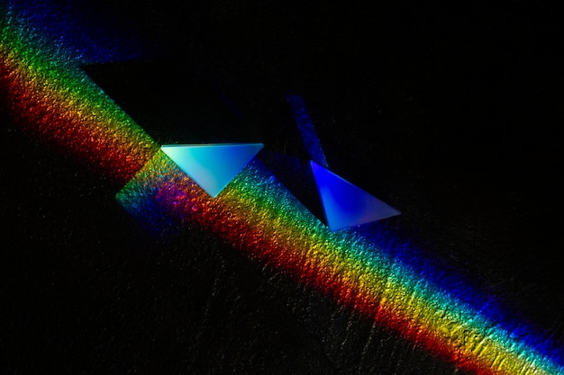 Free photo lights prisms effect close up