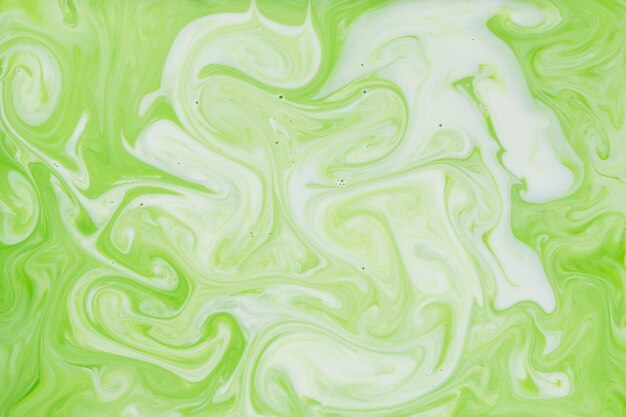 壁紙のための流行の背景とライムグリーンとホワイトの抽象絵画