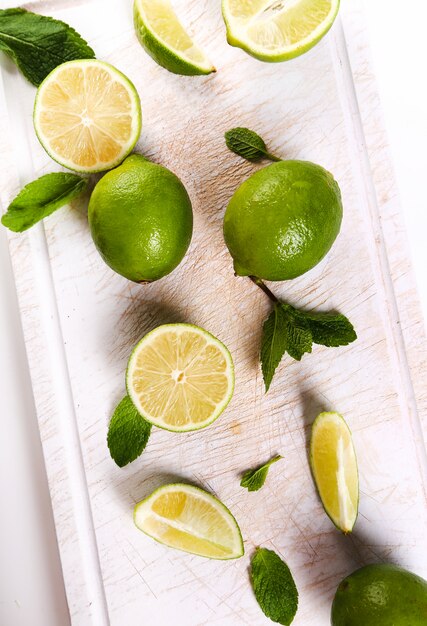 Lime on the table