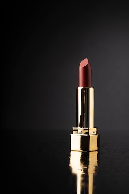 Lipstick with golden details