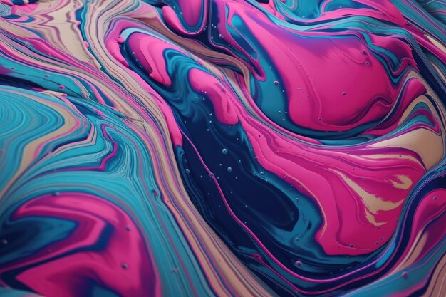 Liquid abstract colorful texture background Ai generative