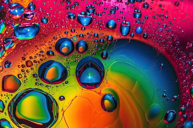 Free photo liquid abstract colorful texture background ai generative