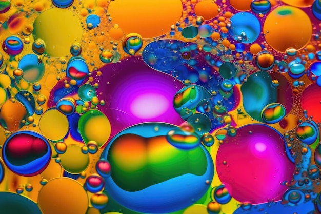 Liquid abstract colorful texture background Ai generative