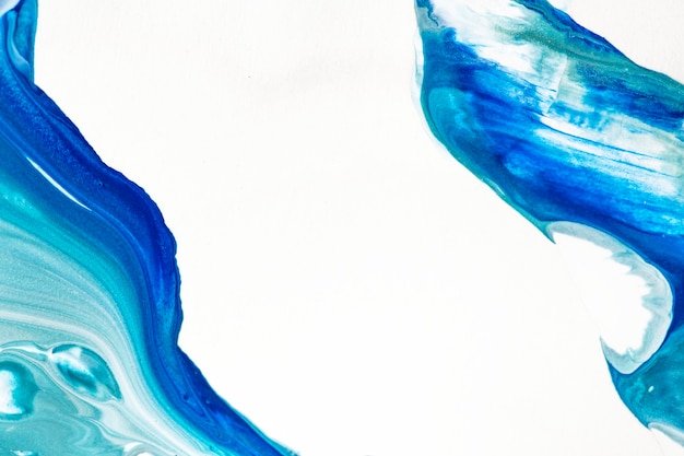 액체 대리석 테두리 파란색 추상 실험 예술