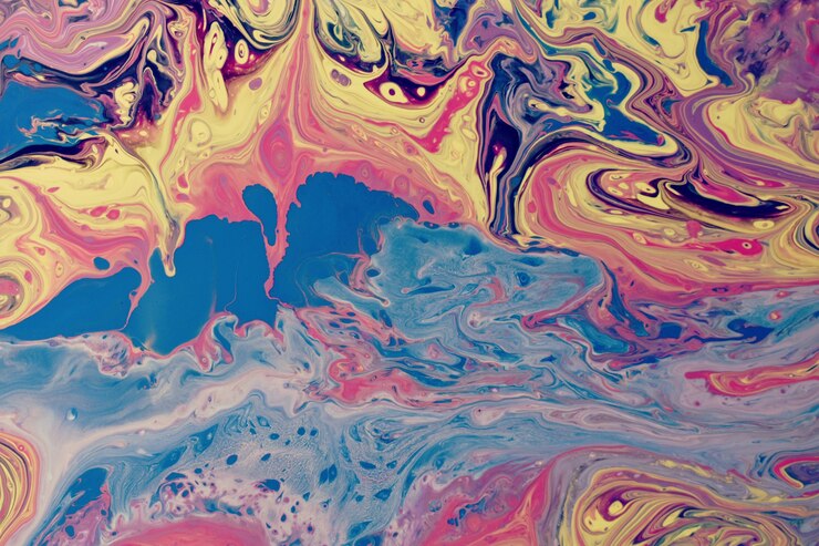 Free Photo liquid oil art painting background