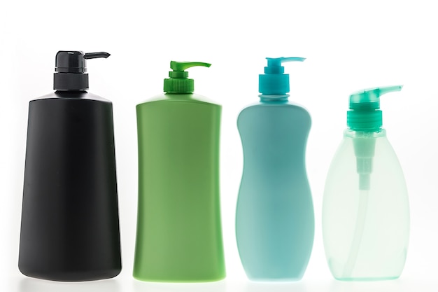 Liquid soap containers with different shapes