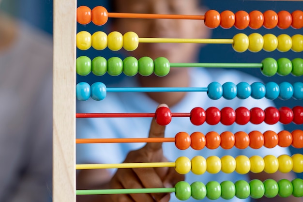 Little boy having an occupational therapy session with a psychologist