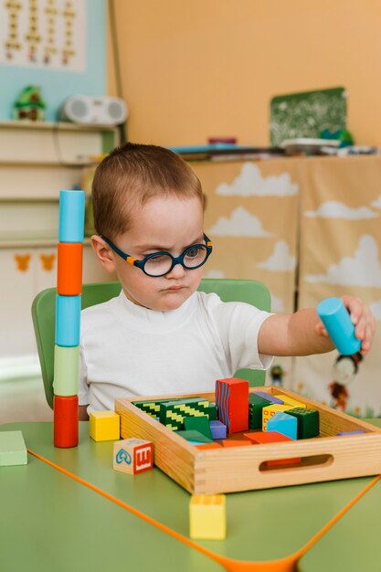 Little boy playing