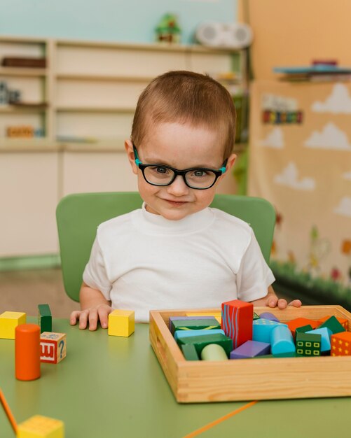 Little boy playing