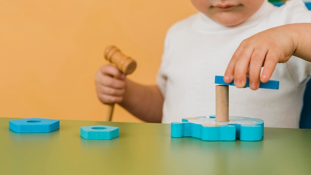 Little boy playing