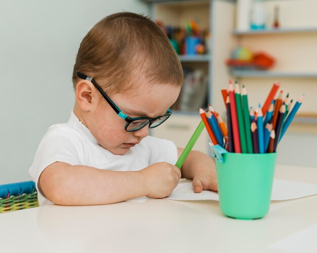 Little boy playing