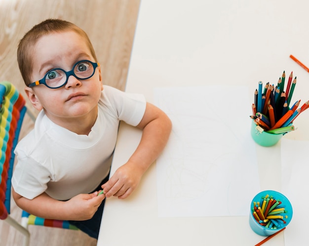 Little boy playing