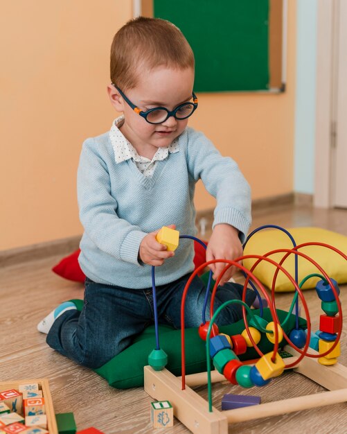 Little boy playing