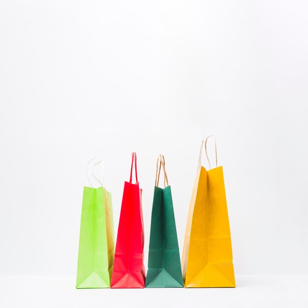 Little colourful shopping packets