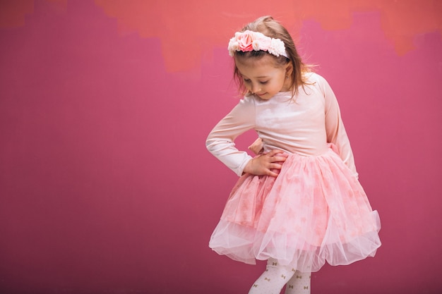 Little girl in cute dress