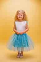 Free photo little girl in cute dress