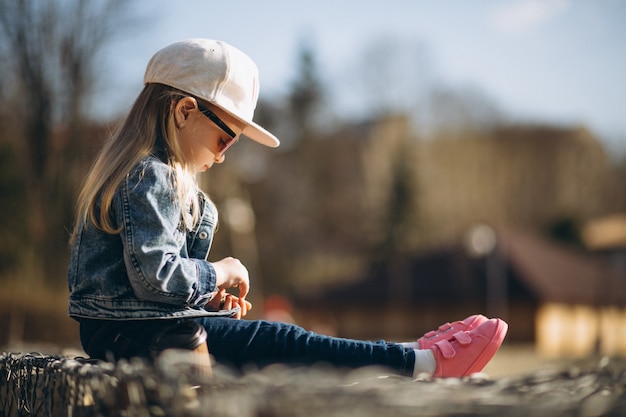 Little girl sitting