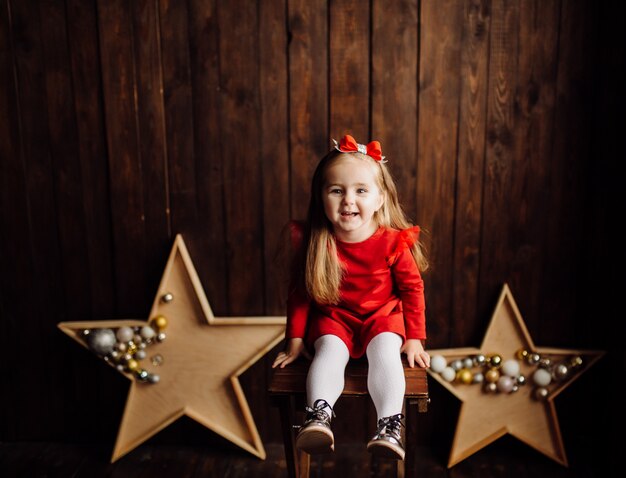 little girl at the studio