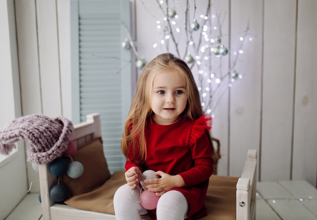 little girl at the studio