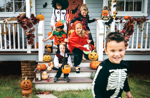 Little kids trick or treating