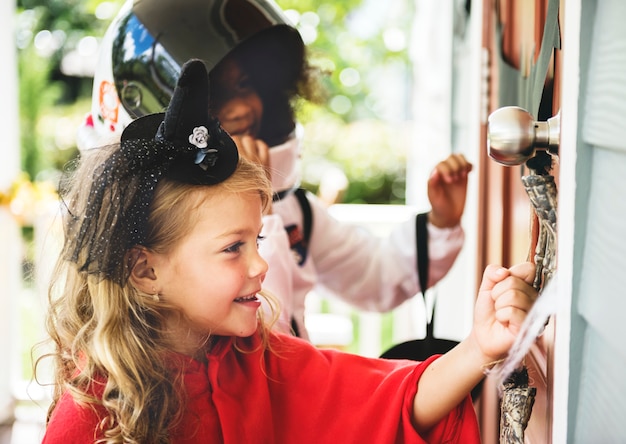 Little kids trick or treating